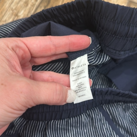 Athleta Bali Linen Jogger Cropped Pants Size 2 - Picture 5 of 6